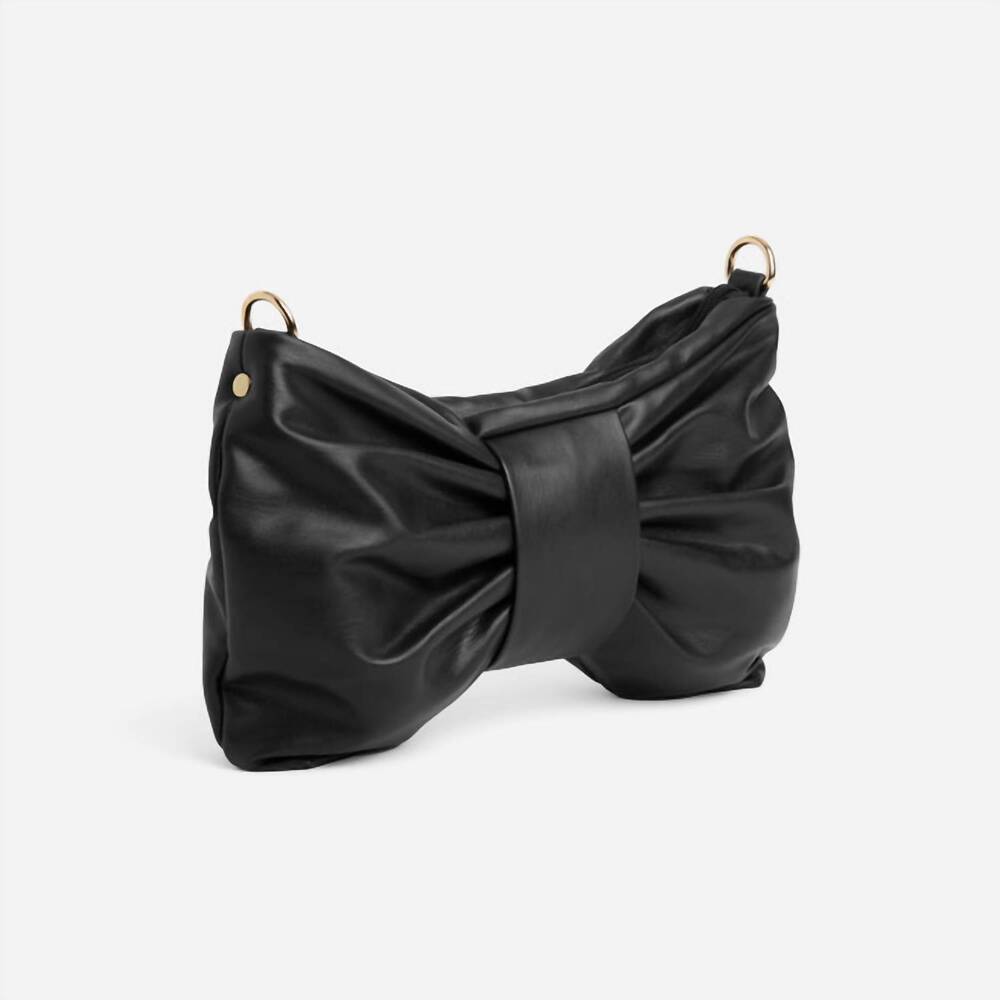 NEW COCO + CARMEN women's clarrisa bow crossbody bag in black - Picture 2 of 3